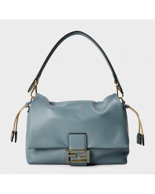 Fendi Blue Medium Mamma Baguette