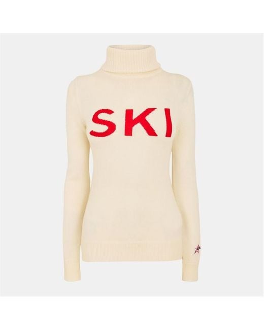 Boss Pink Ski Knit Crew Neck Jumper