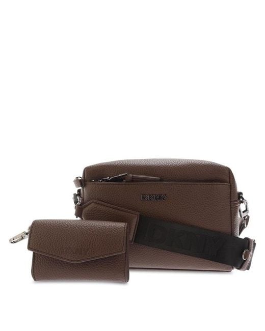 DKNY Brown Tate Crossbody Bag