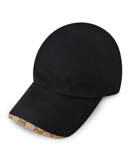 Gucci Black Visor Cap Sn64 for men