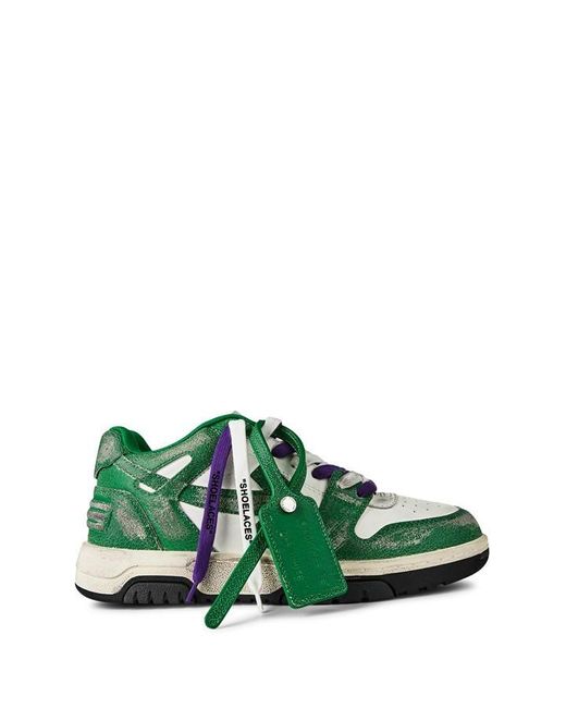 Off-White c/o Virgil Abloh Green Off-White Vulcanized Sneakers for men