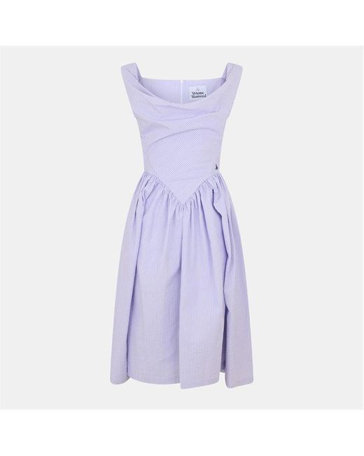 Vivienne Westwood Purple Viv Sunday Dress Ld61
