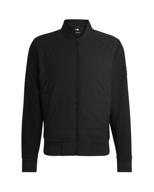 Boss Black Hbb Skiles100 Full Zipped Sweatshirt, Padded Front, Pockets for men