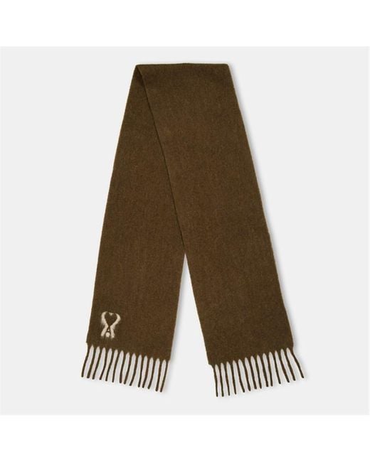 AMI Green Adc Oversized Midweight Scarf