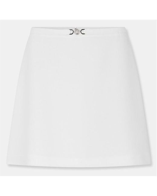 Versace White Midi Skirt