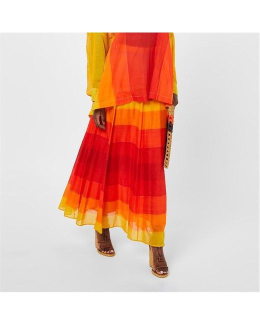 Mimi Liberté Orange Gradient Maxi Skirt
