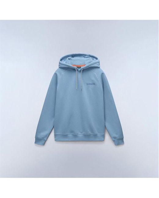 Napapijri Blue Napa Back Graphics Hoodie for men