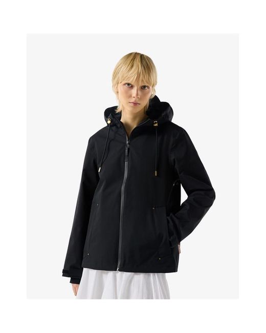 Hunter Black Rain Anorak Jacket