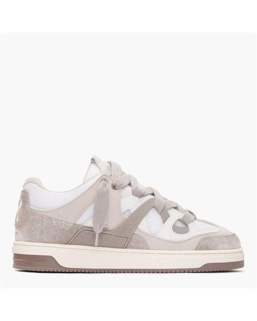 Represent Natural Panelled Canvas Chunky Sneakers for men