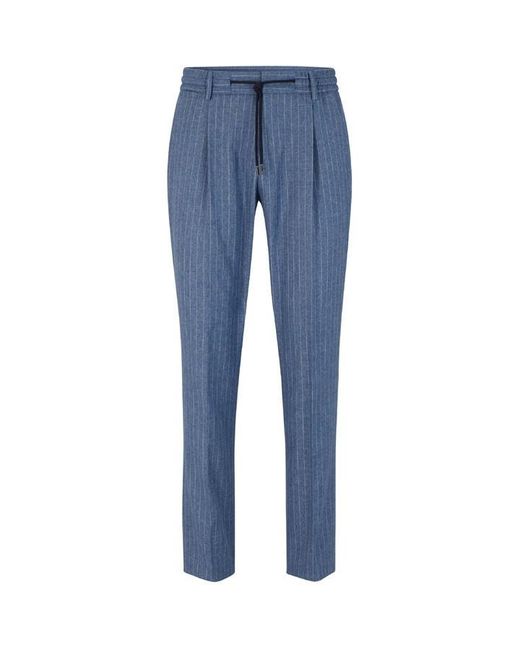 Boss Blue T-Gee Straight Trousers for men