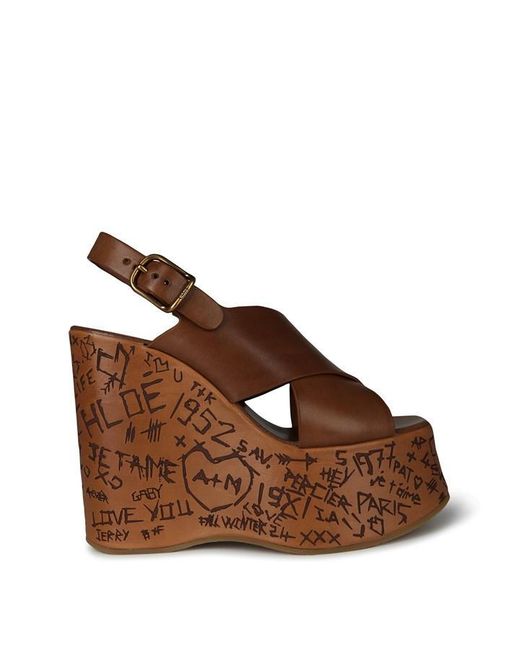 Chloé Brown Maxime Wedges