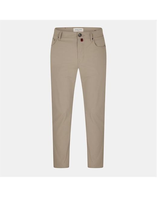 Jacob Cohen Natural Straight Leg Trousers for men