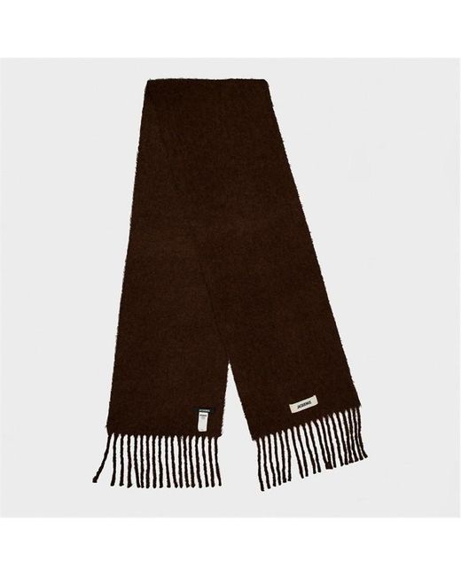 Jacquemus Brown Jacquard Midweight Scarf