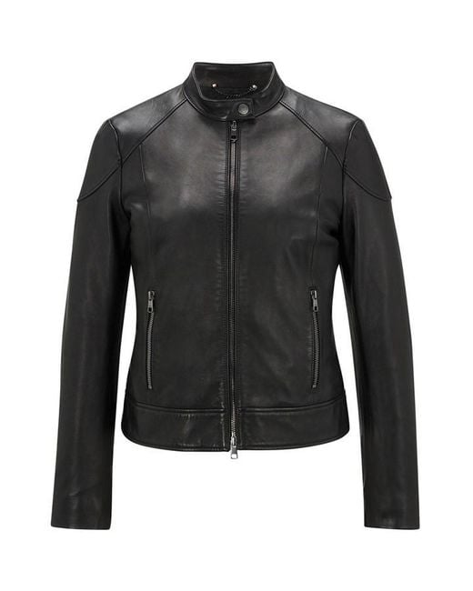 Boss Black C_Saflima Leather Jacket