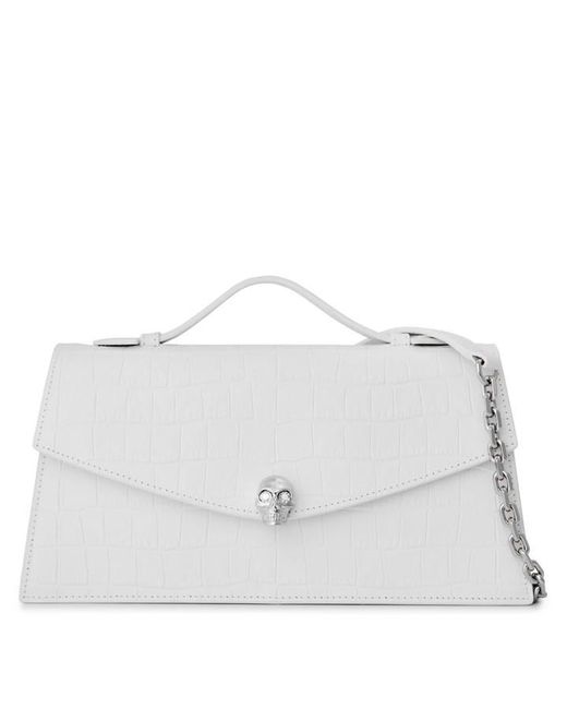 McQueen White Alex Skull T Handle Ld63