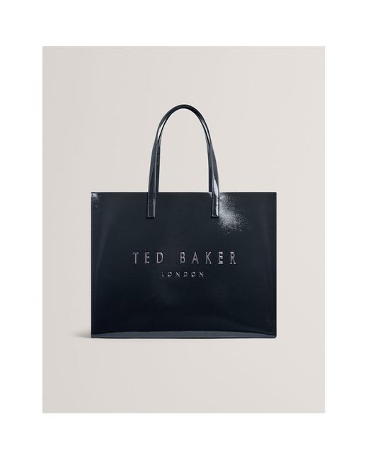 Ted Baker Blue Xl Crinkle Icon Tote Bag