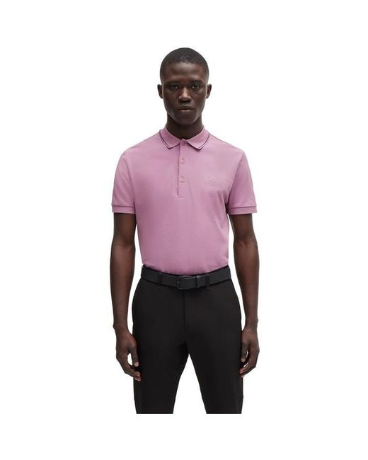 Boss Purple Hbg Paule 4 Polo Shirt, Premium Craftsmanship for men