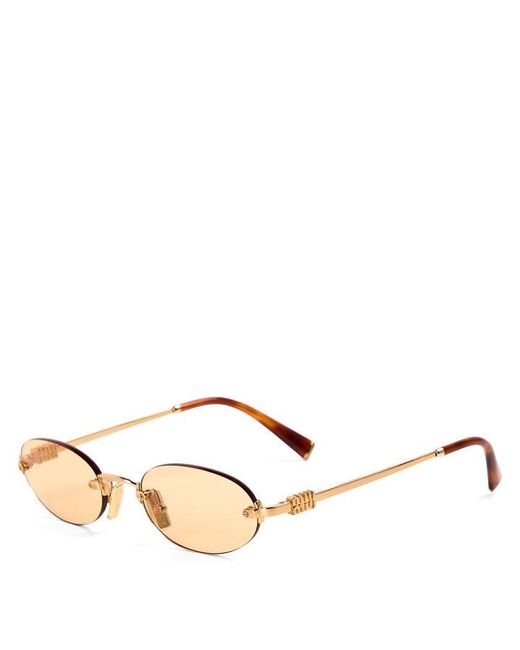 Miu Miu Natural 0Mu A54S Round Sunglasses