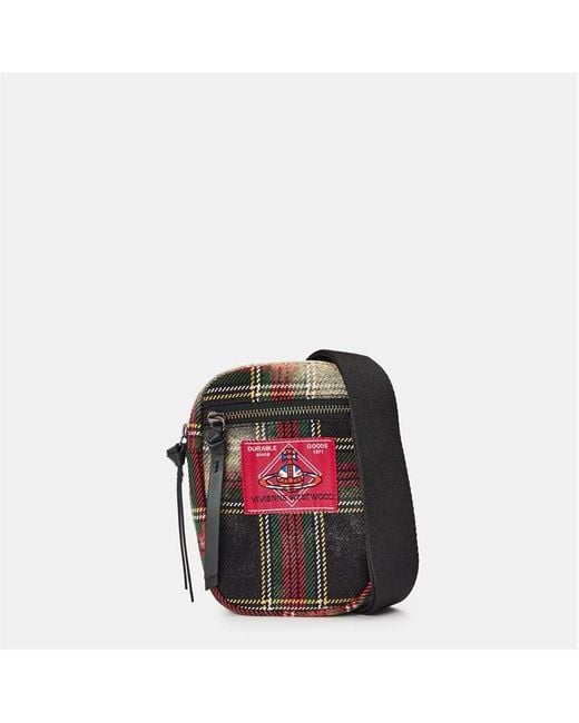 Vivienne Westwood Red Viv Matt Cross Body Bag for men