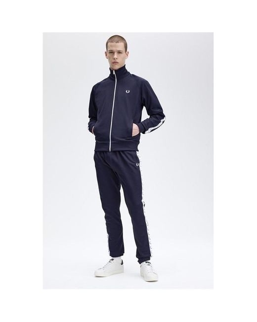 Fred Perry Blue Taped Tracksuit Bottoms for men
