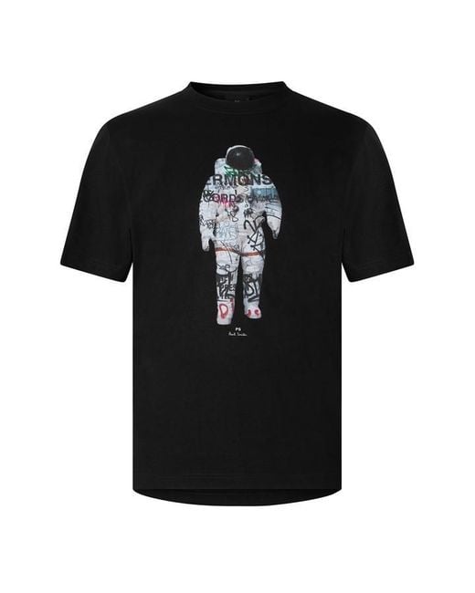 Paul Smith Black Oversized T-Shirt Design for men