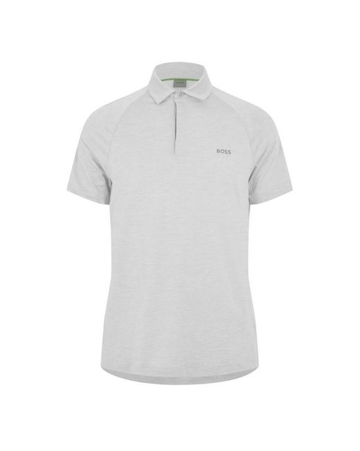 Boss Gray Pl Tour Wool 10276309 01 Polo Shirt for men