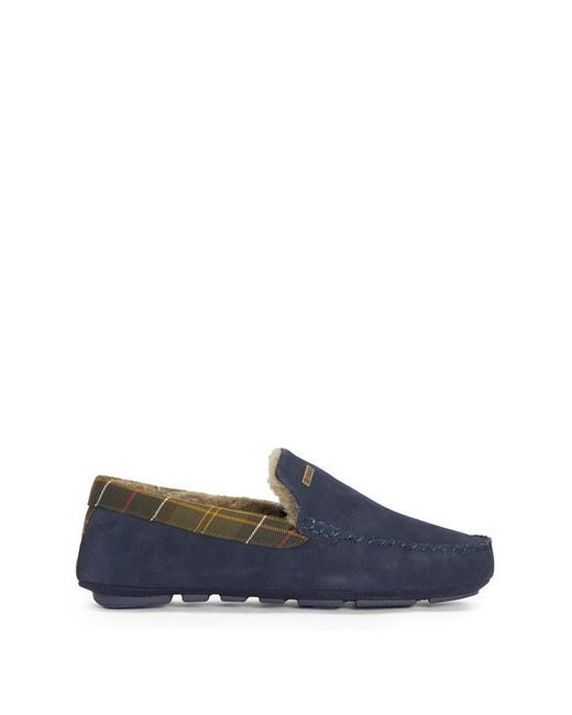 Barbour Blue Monty Slippers for men