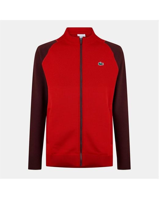 Lacoste Red Crew Neck Jumper for men