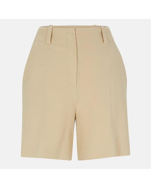 HUGO Natural Hatisi Structured Stretch Straight Leg Trousers