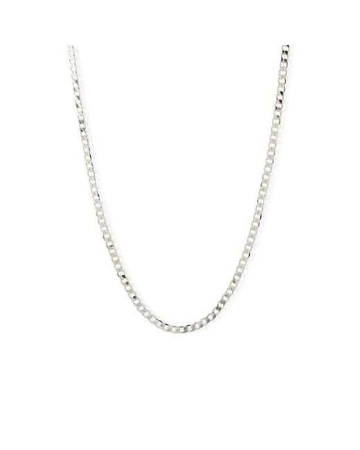 Serge Denimes Metallic Flat Cuban Chain for men