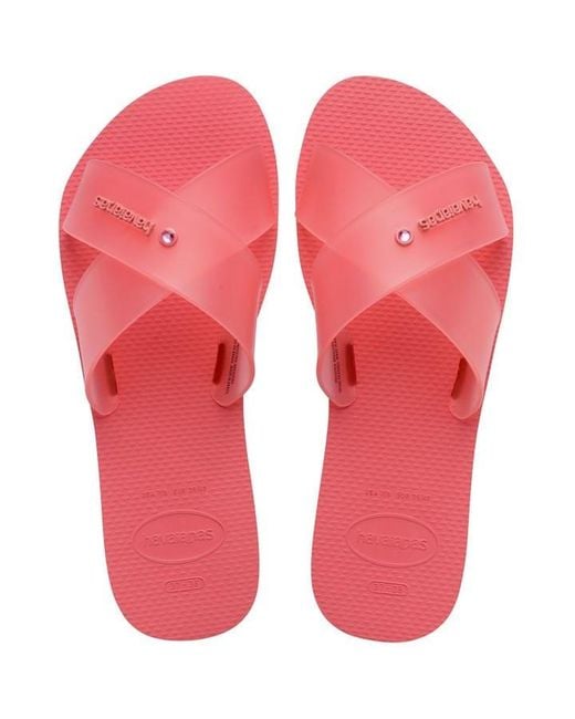 Havaianas Red Aqua Jelly Flip Flops