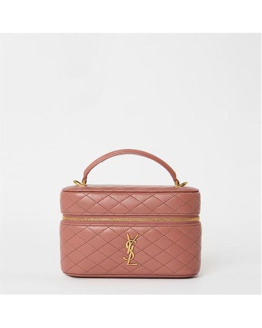 Saint Laurent Brown Gabby Vanity Bag