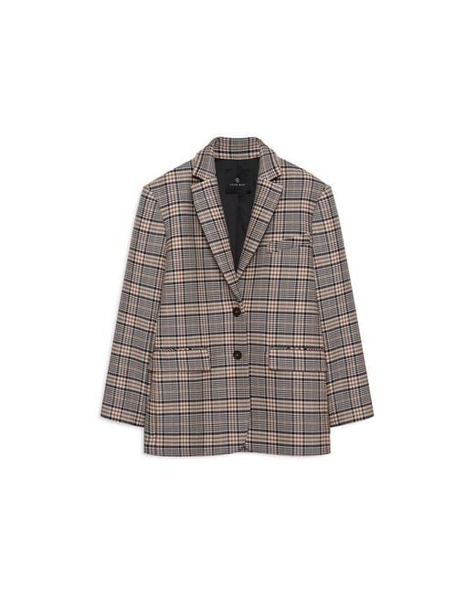 Anine Bing Gray Quinn Blazer