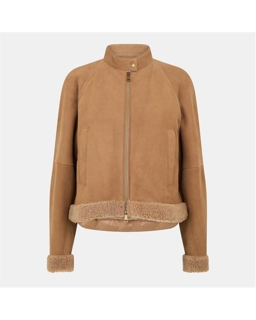 Moncler Brown Winter Aviator Jacket