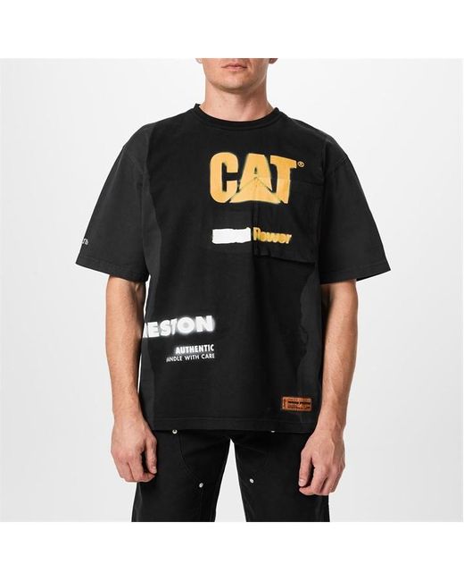 Heron Preston Black Heron X Cat Tee Sn99 for men