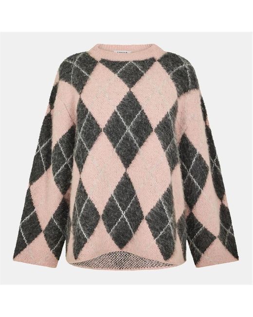 EDITED Brown Harriet Crew Neck Jumper