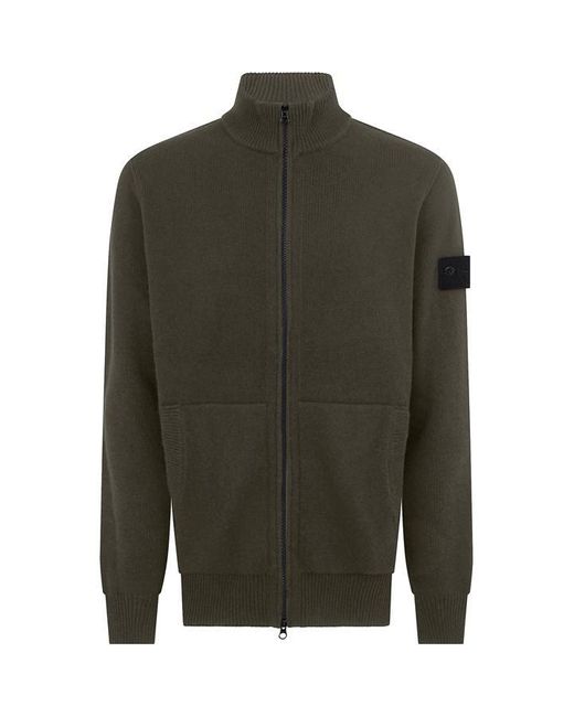 Stone Island Green Ghost Badge Knit Jacket for men