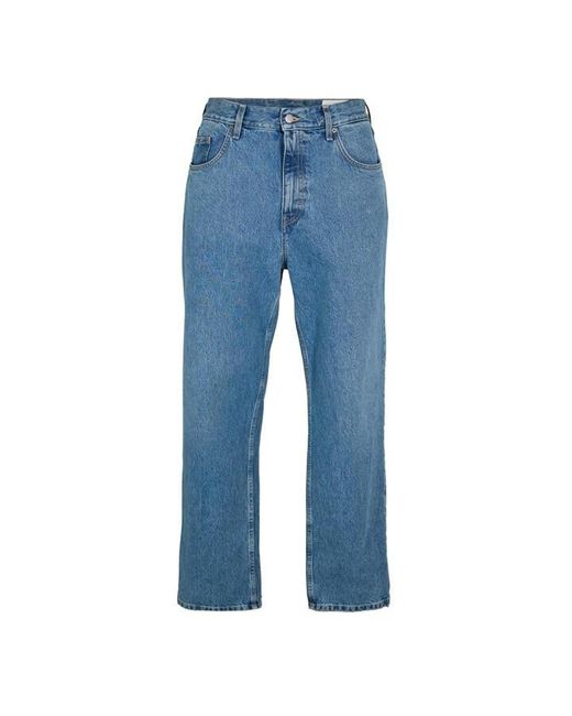 Axel Arigato Blue Zine Relaxed Wide Leg Jeans for men