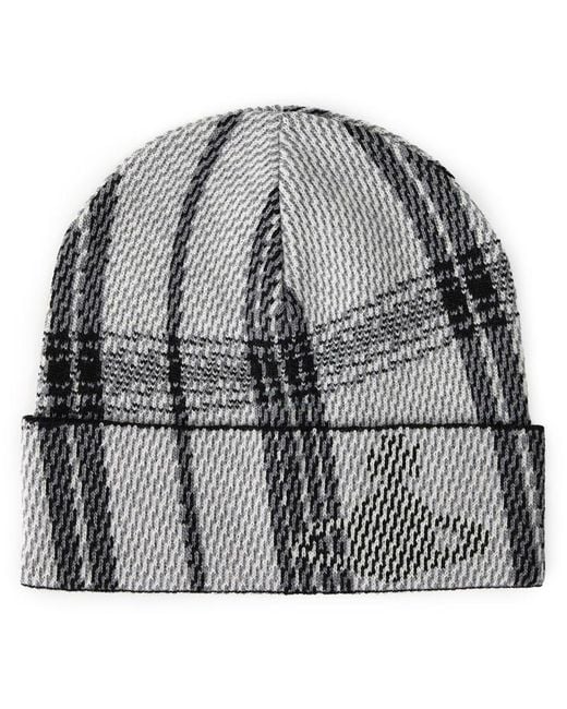 Vivienne Westwood Gray Viv Tartan Beanie Sn64 for men