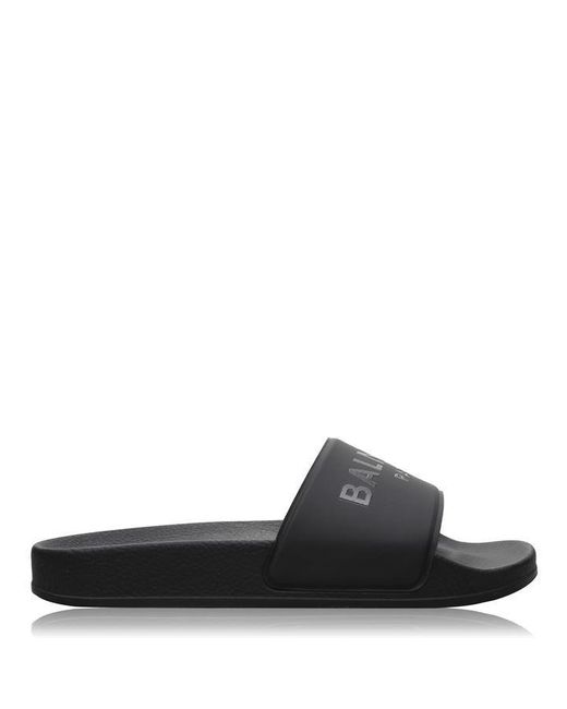 Balmain Black Junior Logo Sliders for men