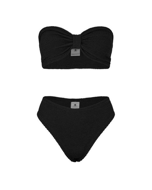 Hunza G Black Coverage Bikini Set