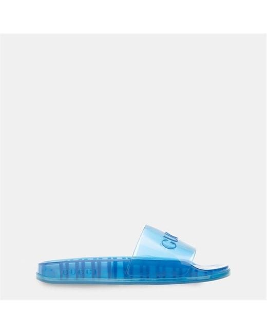 Gucci Blue Pool Sliders for men