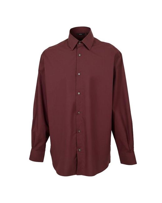 Boss Purple Netstat Long Sleeve Oxford Shirt for men