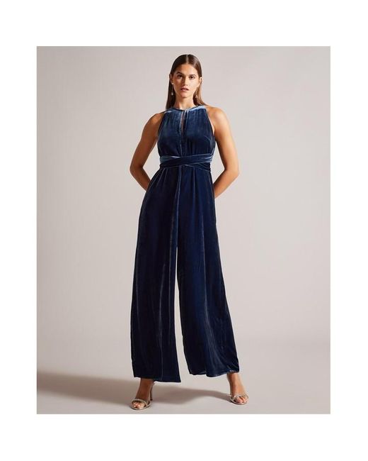 Ted Baker Blue Ted Libbiey Jumpsuit