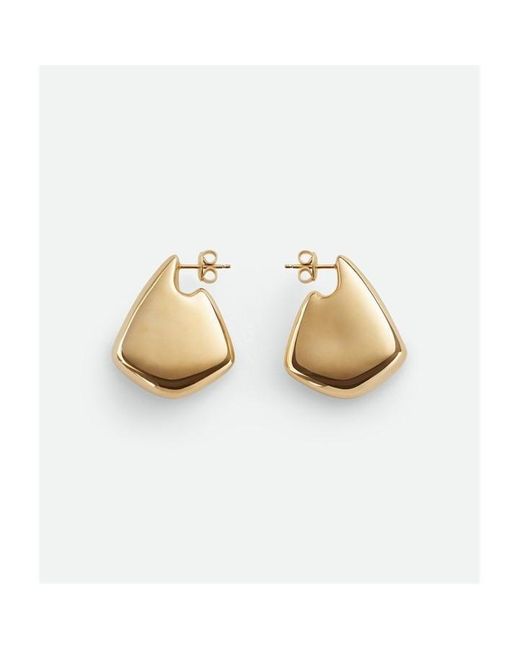 Bottega Veneta Metallic Small Fin Earrings