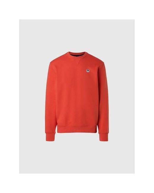 North Sails Red Ns Basic Crewneck Sweatshirt for men