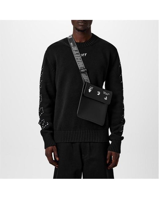 Off White c o Virgil Abloh Off Record Crossbody Bag in Black for Men Lyst UK