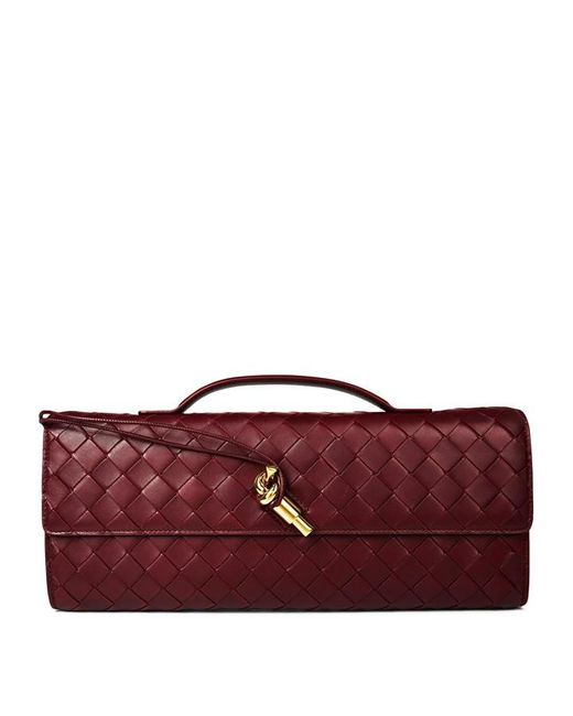 Bottega Veneta Red Andiamo Clutch
