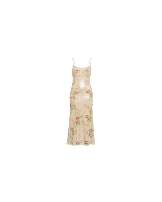 Bardot White Adoni Sequin Mesh Midi Dress