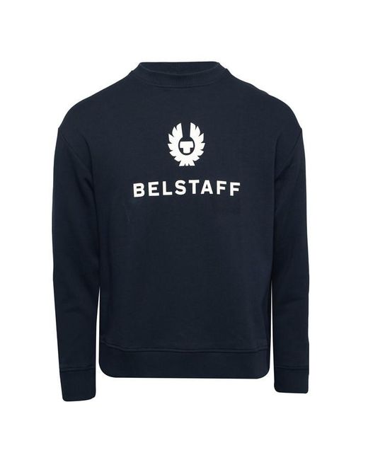 Belstaff Blue Rio Sweatshirt Deep Crew